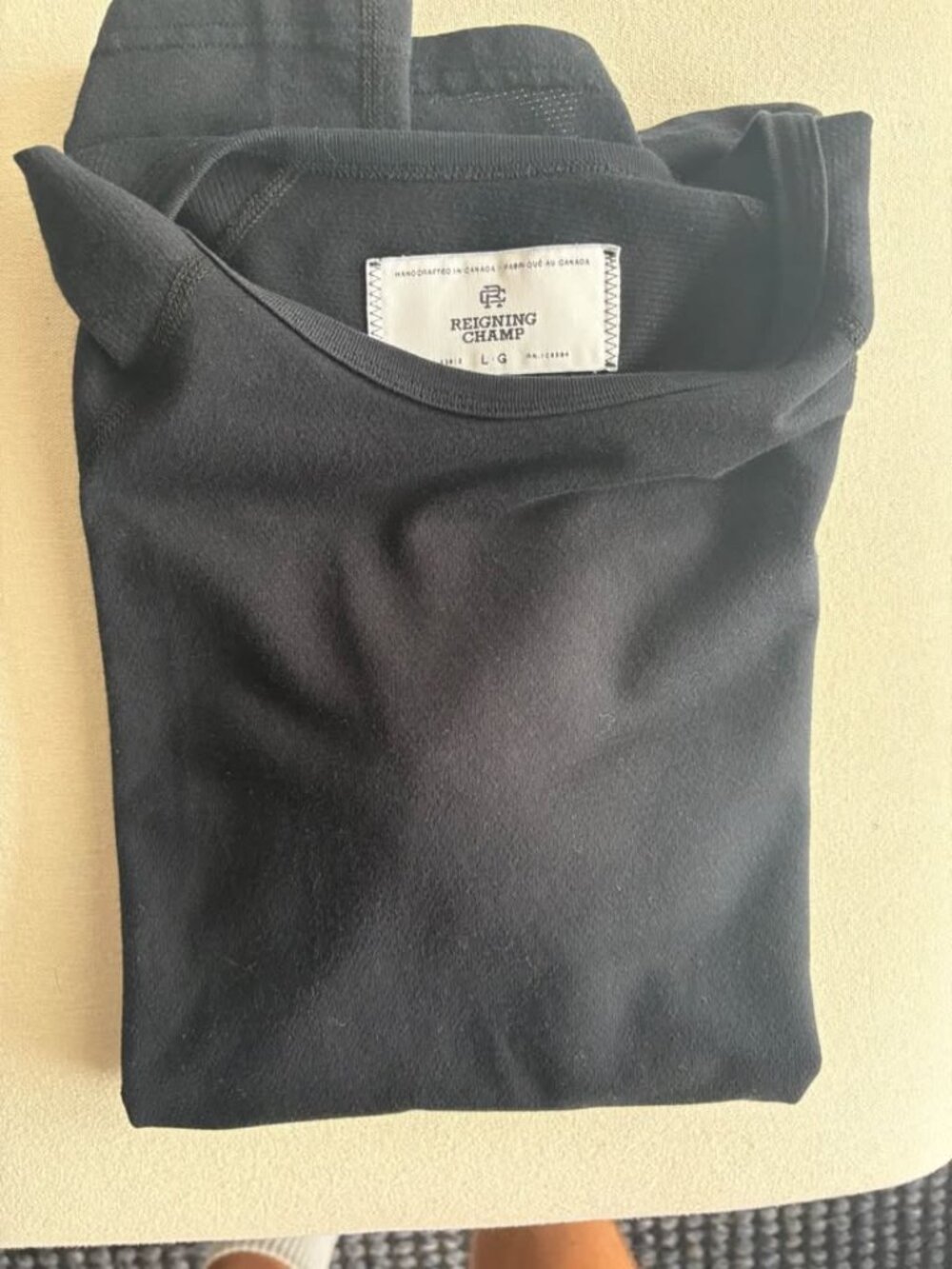 Reigning Champ Mesh Black T-Shirt Size Large